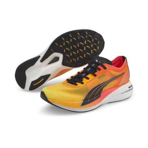 Deviate NITRO Elite Fireglow Running Shoes Women | Orange - PUMA