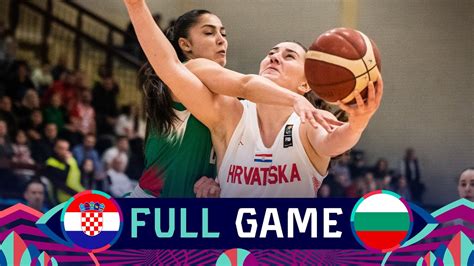 Croatia v Bulgaria | Full Basketball Game - FIBA Women's EuroBasket ...