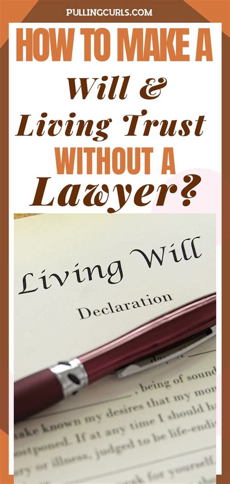 How To Make A Will Living Trust Without A Lawyer Living Trust