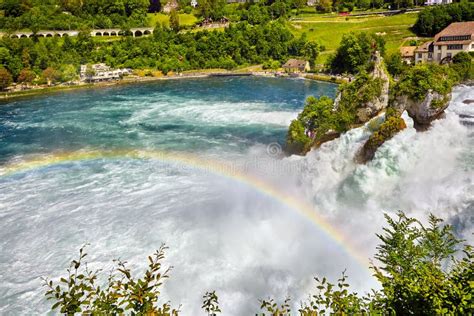 Rhine Falls The Biggest Waterfall In Europe View From The Laufen