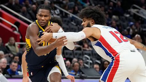 Pacers Vs Pistons Bennedict Mathurin Scores 30 In Pacers Win