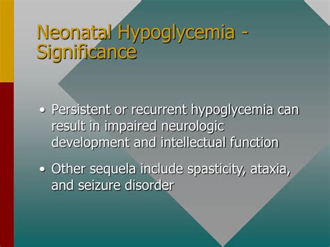 Ppt Neonatal Hypoglycemia Powerpoint Presentation Free Download Id