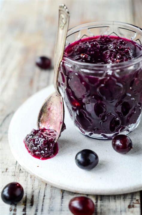 Spiced Black Grape Jam With Rosemary No Pectin Larder Love Recipe