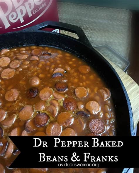 Dr Pepper Baked Beans & Franks - A Virtuous Woman