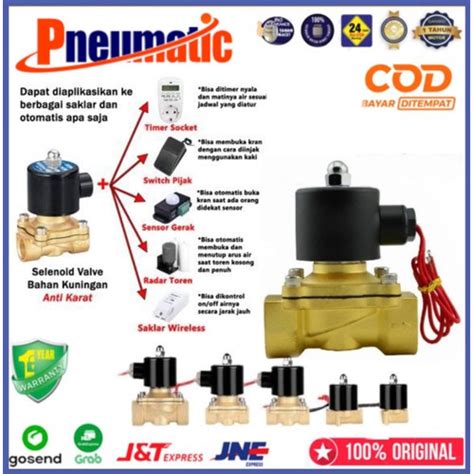 Jual Selenoid Solenoid Valve Inch V Kuningan Normaly Closed