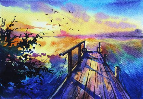 Watercolor Painting Ideas at PaintingValley.com | Explore collection of ...