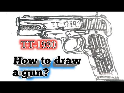 How To Draw A Pistol Beautifully Pistol Draw Easy Step By Step Pistol