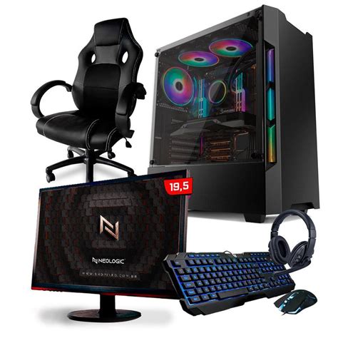 Kit Pc Gamer Neologic Nli Amd Ryzen Gb Rx Gb Ssd