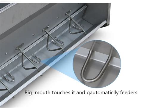 Stainless Steel Automatic Fattening Pig Trough