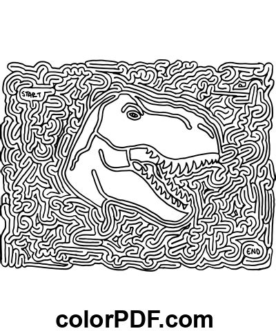 Labirinto del labirinto rex – Disegni da colorare e libri in PDF