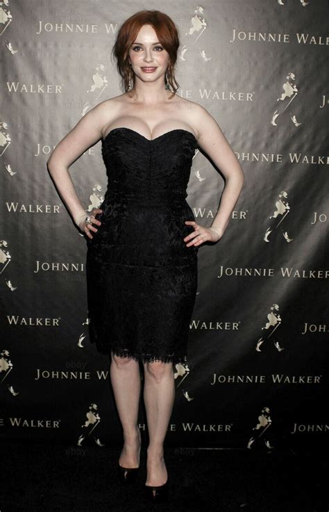 Christina Hendricks Black Lace Dress