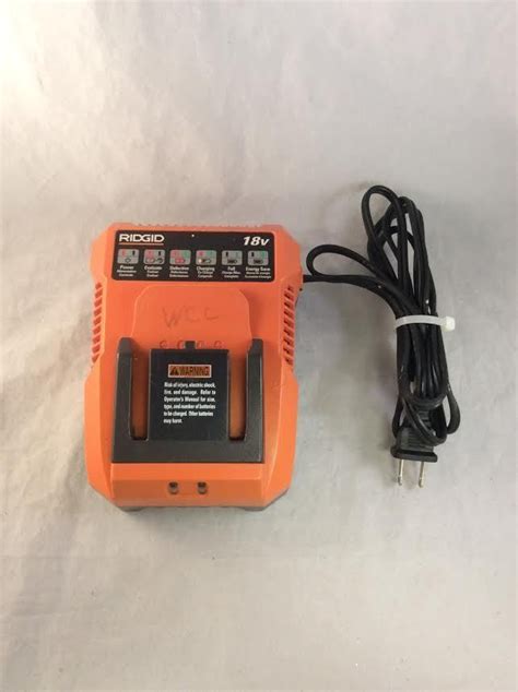 Ridgid 18v Battery Charger R86091 Nicd Or Lithium Ion Dual Chemistry