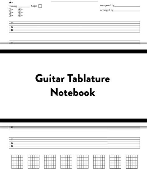 Blank Guitar Tab Printable Pdf Sheet Guvna Guitars 44 Off