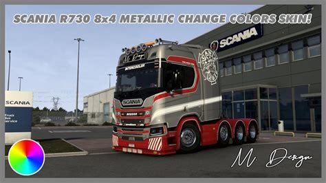 Scania R Next Gen X Gloss Metallic Changeable Colors Skin