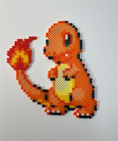 Charmander Pixel Art - Etsy