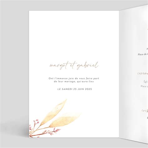 Faire Part Mariage Prairie Popcarte