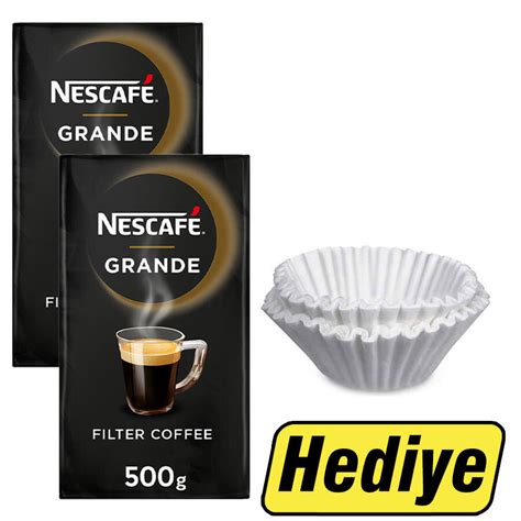 Nescafe Grande Filtre Kahve Gr Adet Nescafe Basket Filtre Kahve