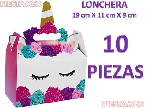 Unicornio Dulceros Fiestas Cajas Pz Carton Recuerdos En