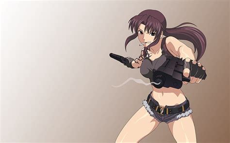 Hd Wallpaper Anime Girls Anime Black Lagoon Revy Wallpaper Flare