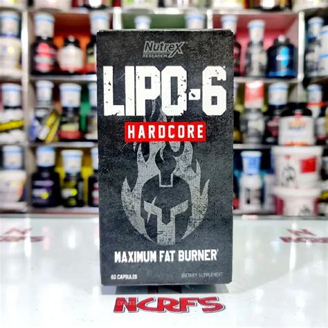 Nutrex LIPO 6 HARDCORE Fat Burner 60 Capsules NCR FOOD Supplements