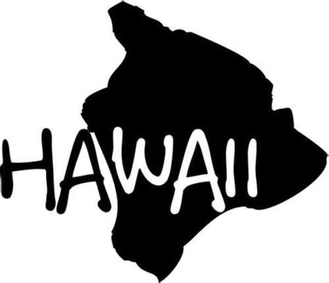 Hawaii Island Hawaiian Vinyl Graphic Car Truck Windows