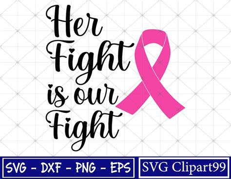 Her Fight Is Our Fight Svg Cancer Svg Survivor Svg Colon Cancer