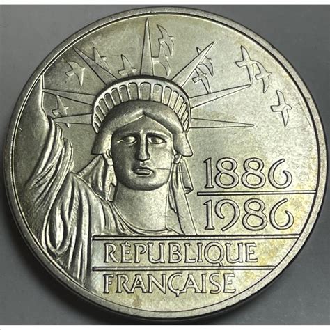 Oz France Statue Of Liberty Centennial Silver Piedfort