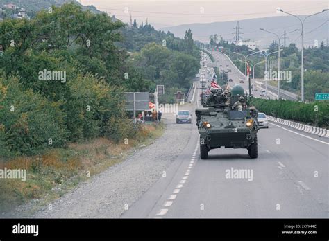 A Us Army Stryker Vehicle Assigned To The 4th Squadron 2d Cavalry