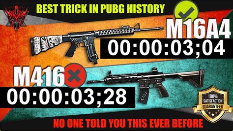 M A Auto Faster Than M Best Gun Tricks In Pubg History Android