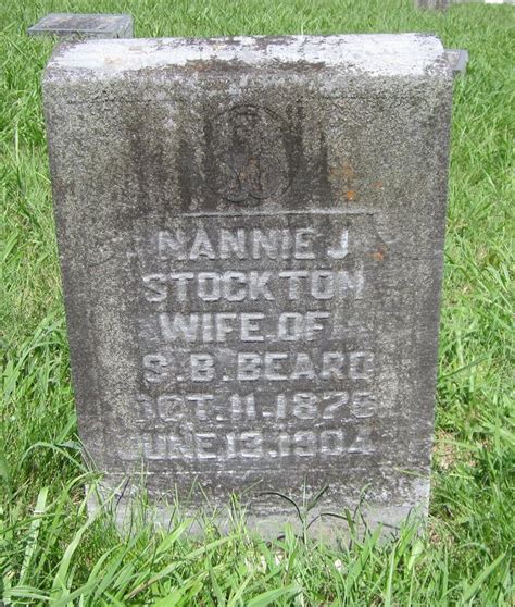 Nancy J Nannie Stockton Beard Find A Grave Memorial