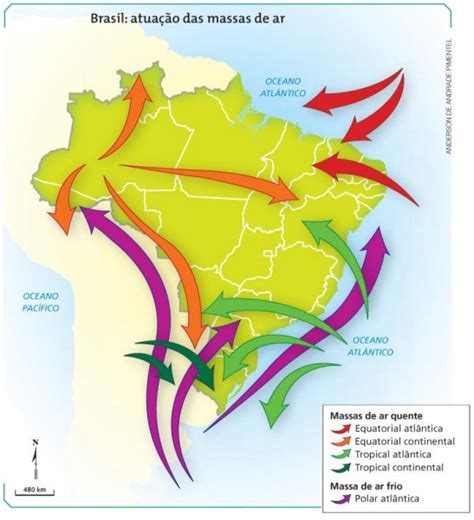 Clima Massas De Ar E A ClassificaÇÃo ClimÁtica Do Brasileira