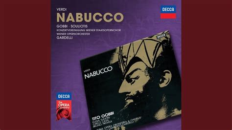 Verdi Nabucco Act Oh Dischiuso Il Firmamento Youtube Music