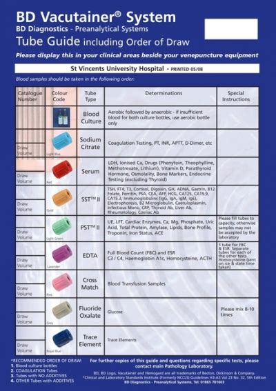 Bd Vacutainer System St Vincent S University Hospital