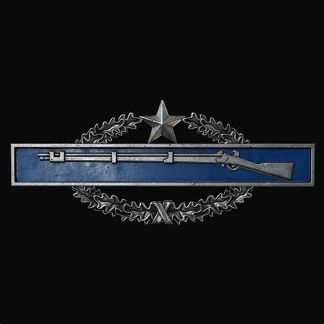 3D asset Combat Infantryman Badge | CGTrader