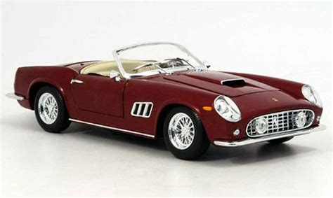 Modellautos Ferrari 250 GT California 1 18 Hot Wheels GT California Rot