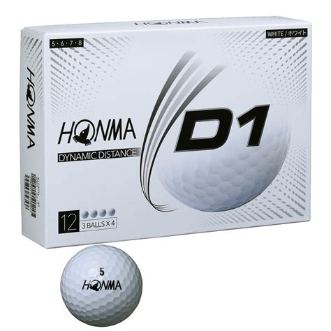 Dショッピング 本間ゴルフ Honma D1 ボール 2020年モデル 1ダース12個入り ホワイト（ハイナンバー） カテゴリ