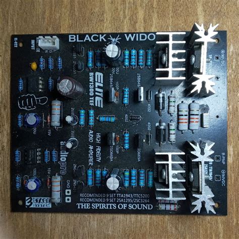 Black Widow Driver Power Amplifier Elite BW1300 TEF Shopee Philippines