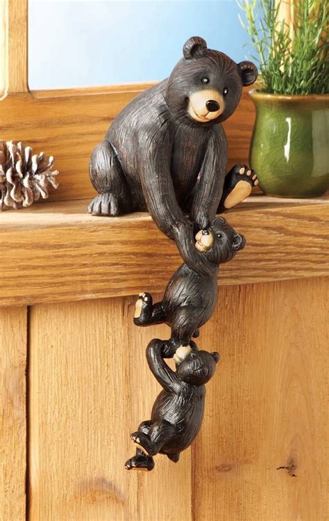 Northwoods Bear Dangler 12 12h Bear Decor Woodland Decor Black