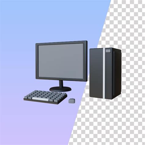 Ilustración de icono 3d de computadora psd Archivo PSD Premium