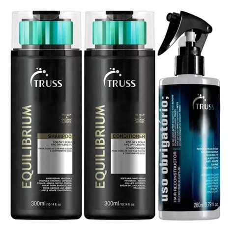 Kit Truss Equilibrium Shampoo Ml Condic Ml Uso Obrigatorio Ml