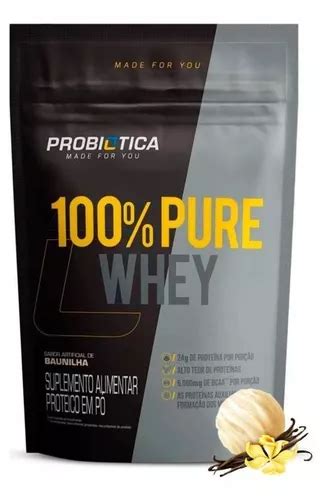 100 Pure Whey Refil Probiótica Suplemento De Proteína Frete Grátis