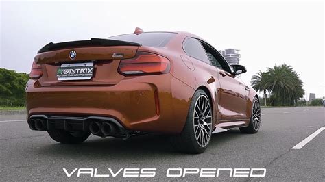 2019 BMW M2 Competition W Armytrix Decat Valvetronic Exhaust Revs