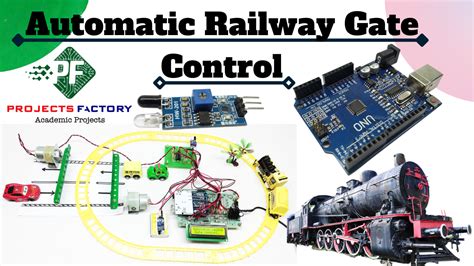 Automatic Railway Gate Control Using Arduino Circuit Diagram