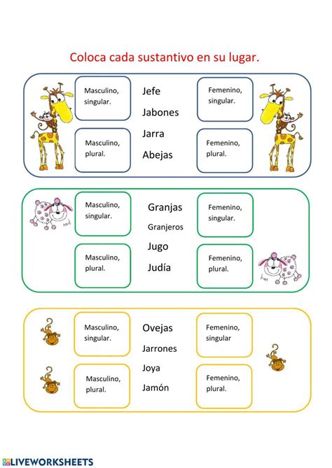 Masculino Y Femenino Ejercicios