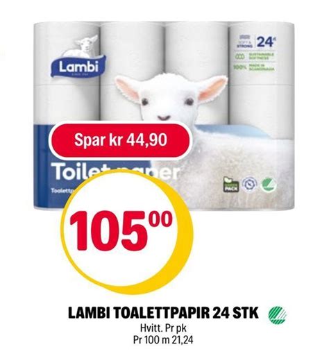 Lambi Toalettpapir Stk Tilbud Hos Coop Extra