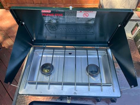 Coleman Perfectflow Btu Burner Camp Stove With Griddle Ebay