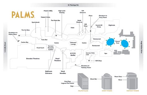 Palms Place Property Map Floor Plans Las Vegas