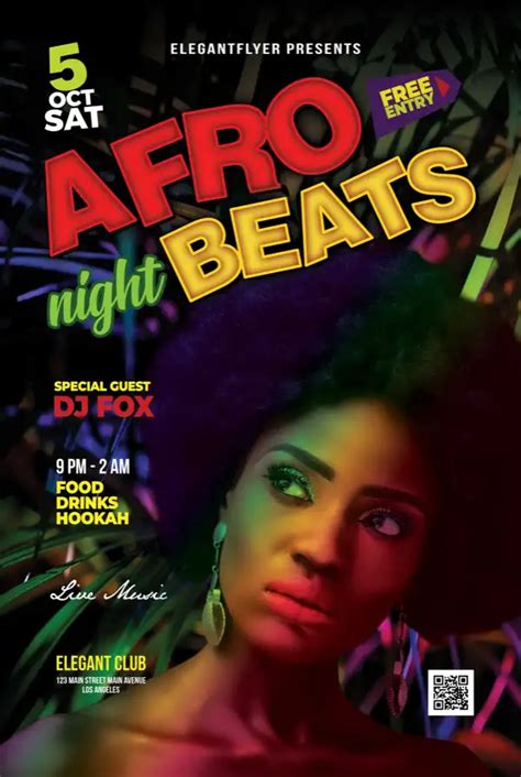 Free Afro Beats Party Poster Template Free Flyer Downloads