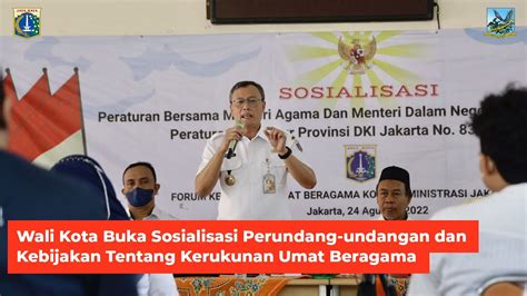 Wali Kota Buka Sosialisasi Perundang Undangan Dan Kebijakan Tentang