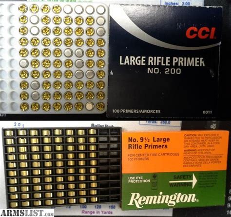 ARMSLIST For Sale Large Rifle Primers Federal CCI Winchester